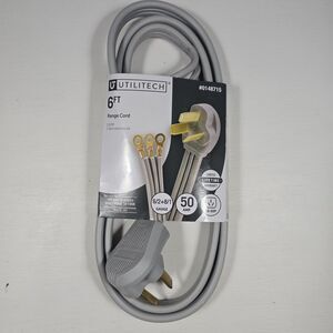 Utilitech Range Cord 6 FT 6/2 & 8/1 Gauge #0148715 Brand New
